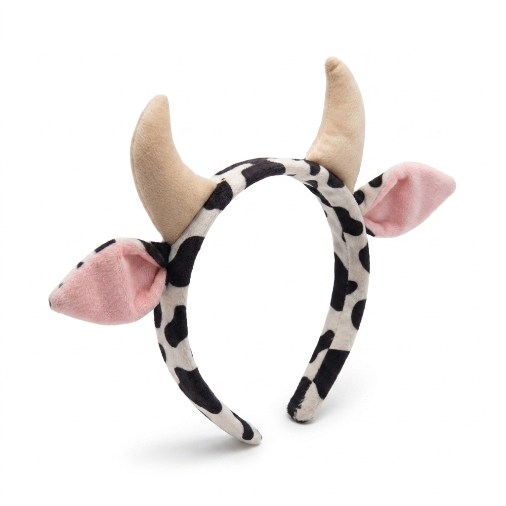 🐮 Tiara de Vaca Vacausando Premium – Leve, Divertida e Cheia de Estilo – Ideal para Festas, Eventos e Presente - Alta Qualidade e Resistente