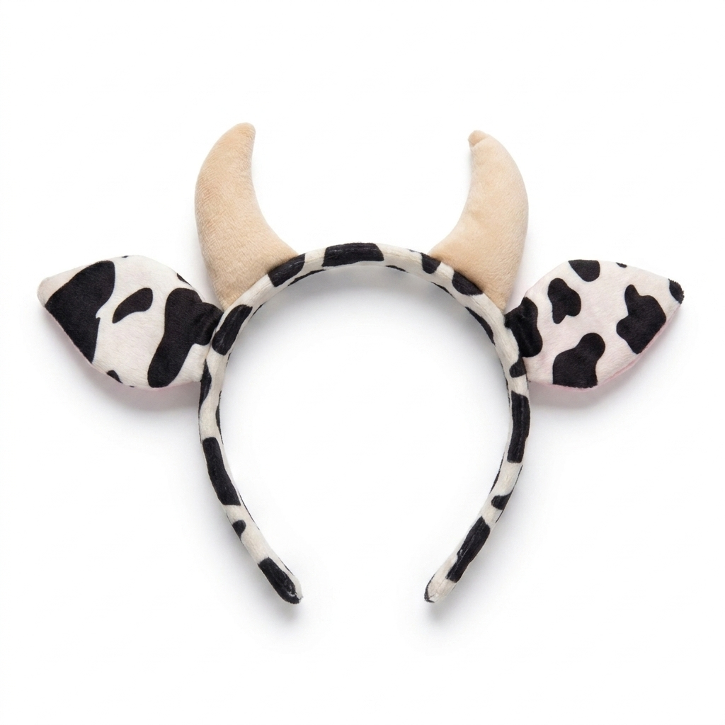 🐮 Tiara de Vaca Vacausando Premium – Leve, Divertida e Cheia de Estilo – Ideal para Festas, Eventos e Presente - Alta Qualidade e Resistente